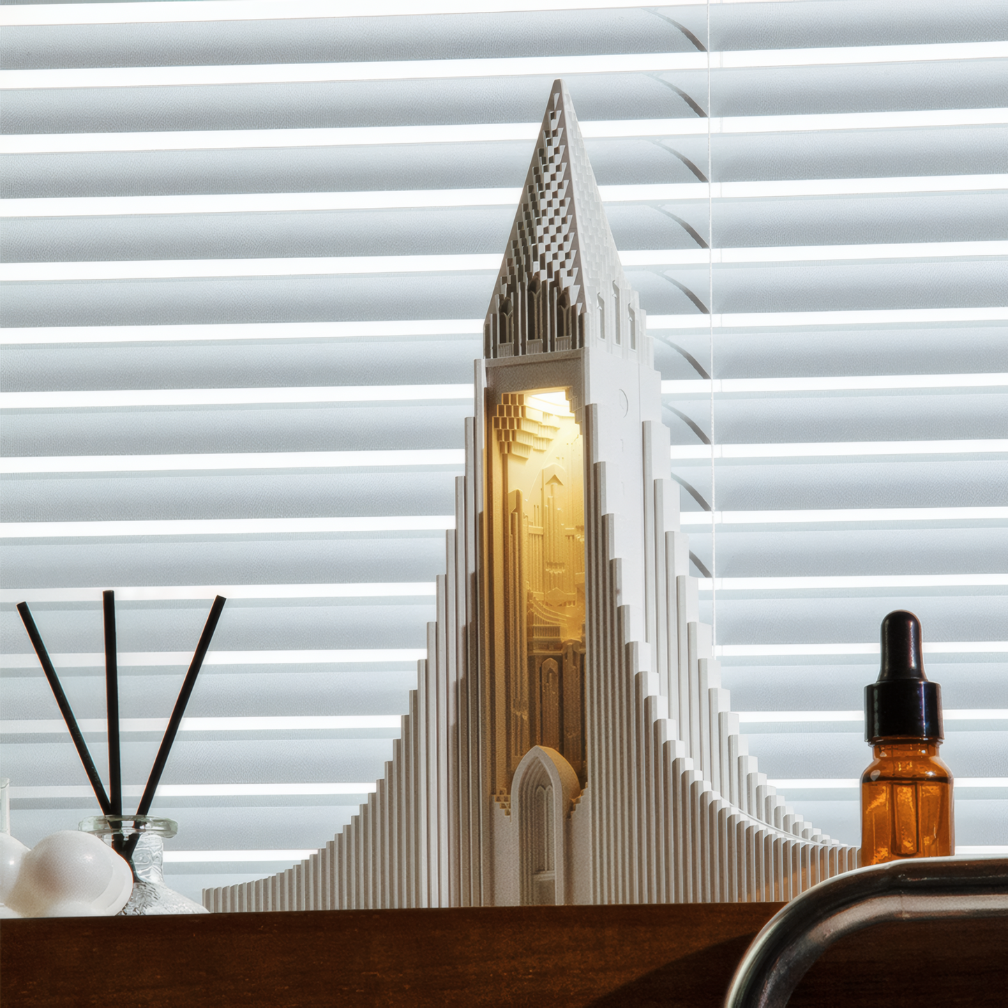 Iceland Cathedral Concrete Aroma Lamp