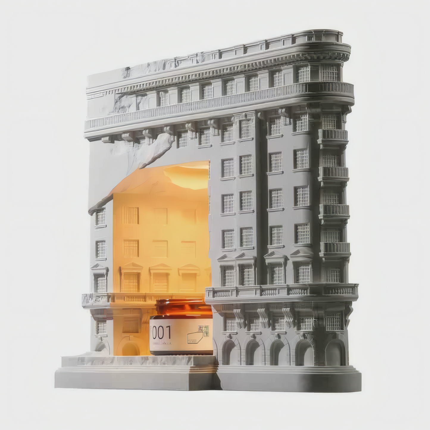 Wukang Mansion Wax Melting Lamp