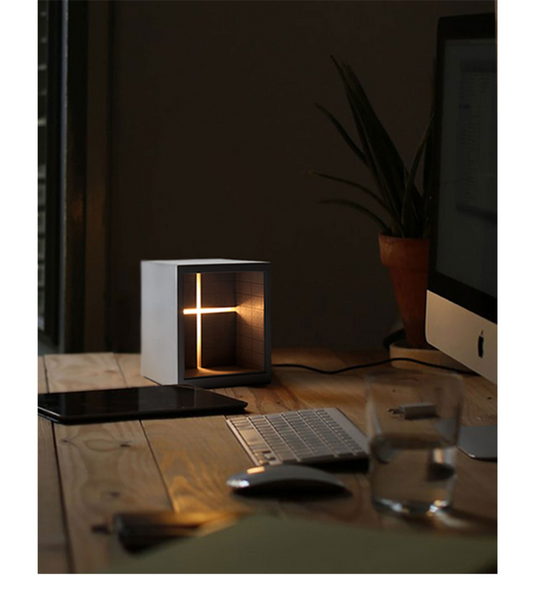 Cathedral of Light Concrete Ambient Night Lamp