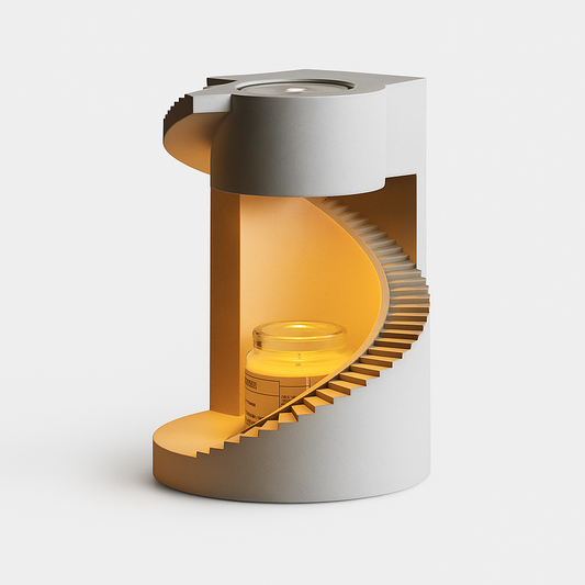 Spiral Stair Concrete Candle Melting Lamp