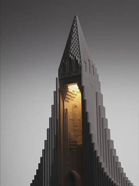 Iceland Cathedral Concrete Aroma Lamp